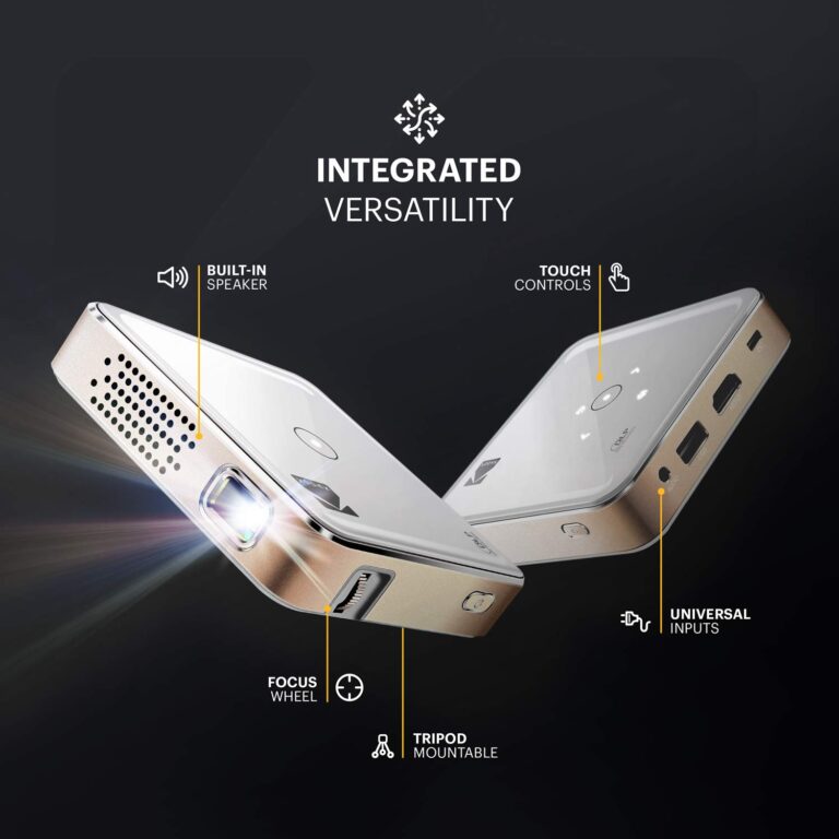 Kodak Ultra Mini Portable Projector - HD 1080p support LED DLP Rechargeable Pico Projector - 100" Display, Built-in Speaker - HDMI, USB and Micro SD - Compatible with iPhone iPad, Android Phones - Image 4
