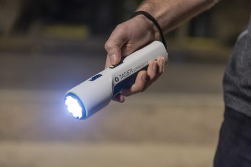 TASER StrikeLight 2 Rechargeable Self-Defense Flashlight | Perfect for Running, Jogging, Pet Walking | Portable, Lightweight, Survival, Outdoors (White) - Image 3