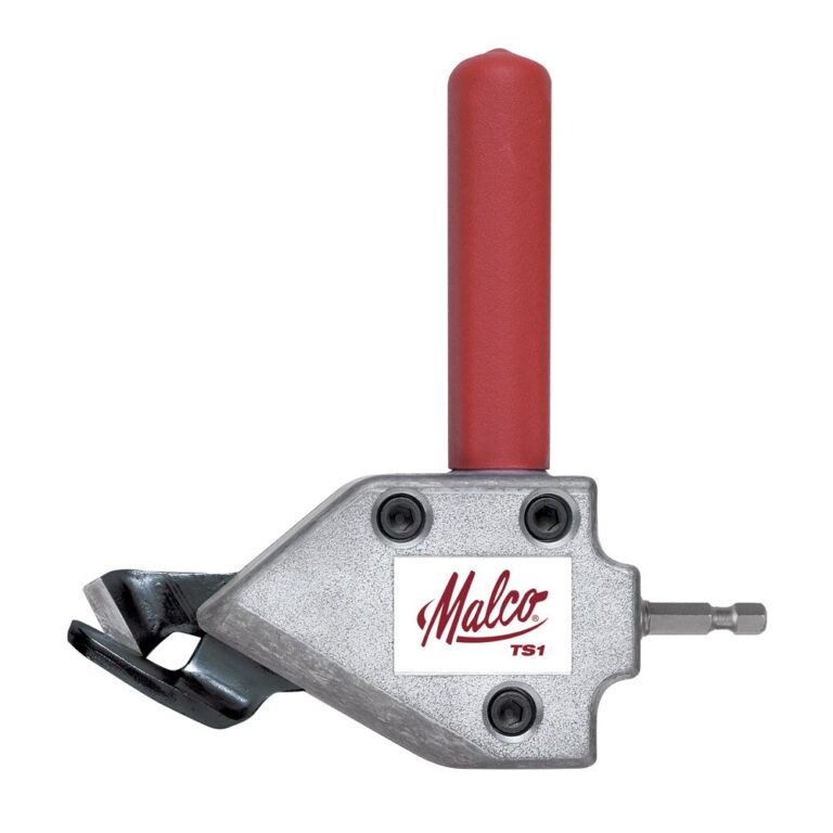 Malco TSCM Corrugated Metal Turbo Shear and Malco TS1 Turbo Shear 20 Gauge Capacity Sheet Metal Cutting Attachment Bundle - Image 4