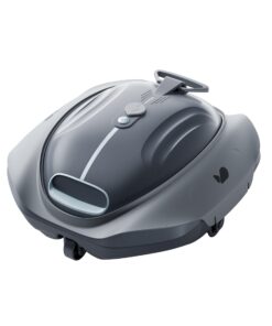 BUBLUE Bubot 300P Cordless Robotic Pool Cleaner, Pool Vacuum, Bluehole Suction, Dual Motors, DirtLock 2.0, Quick Charging, 90-Min Runtime for Above-Ground Flat Pools up to 850 Sq.Ft, Space Gray