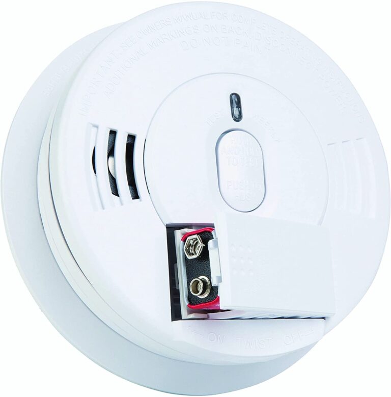 Kidde Smoke Detector, Hardwired Smoke Alarm with Battery Backup, Front-Load Battery Door, Test-Silence Button, Pack of 4, White - Image 3