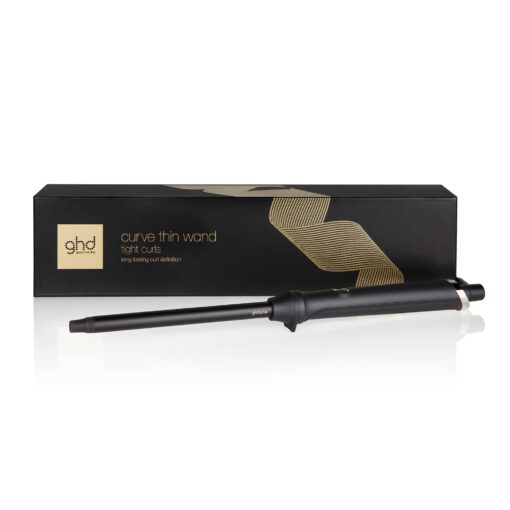 ghd Thin Wand Hair Curler ― 0.5" Hair Curler Wand with Safer-for-Hair Styling Tool Temperature, Perfect Curling Wand to Create Tight Curls in Seconds with All Day Curl Hold ― Black - Image 2