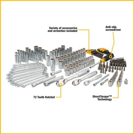 DEWALT Mechanics Tool Set (205-piece) and Screwdriver Bit Set (40-Piece) - Image 4