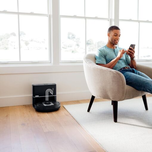 Shark UR2500SR AI Ultra Robot Vacuum, with Ultra Clean, Home Mapping, 30-Day Capacity Bagless Self Empty Base, Perfect for Pet Hair, WiFi, Compatible with Alexa, Black/Silver (Renewed) - Image 9