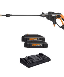 WORX WO7046 Hydroshot 20V PowerShare 2.0 Ah Portable Power Cleaner with 2 Batteries