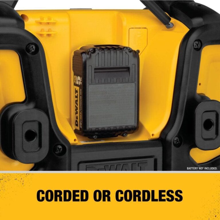DEWALT 20V MAX Bluetooth Radio, 100 ft Range, Portable for Jobsites (DCR025) - Image 8