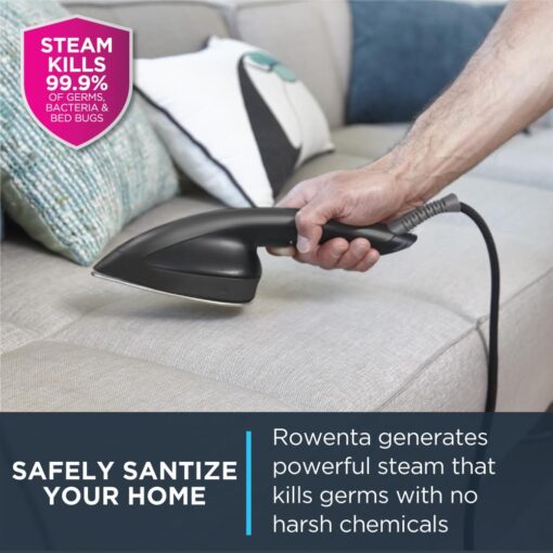 Rowenta IXEO Steamer for Clothes with Ironing Board 65 Inches 45 Second Heatup, 1 Liter Capacity 1500 Watts Ironing, Portable, Fabric Steamer, Garment Steamer, Adjustable QR1410,Black - Image 4