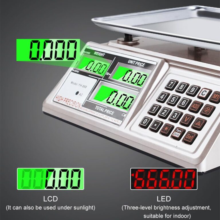 Lss9azznmm English Electronic Scale, Commercial Pricing Scale, Bench Scale, Vegetable Scale, Fruit Scale, Clear Reading, Measuring Range 40KG,LCD - Image 6