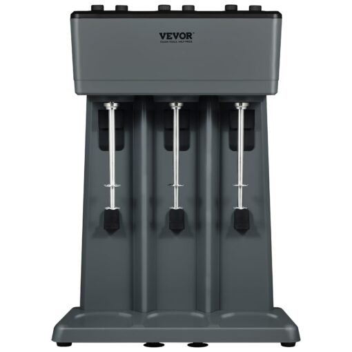 VEVOR Milkshake Maker, 375W x 3 Electric Milkshake Machine, Triple Heads Drink Mixer Blender Machine, 3-Speed Milkshake Mixer with 3 x 820 ml Stainless Steel Cups, for Commercial and Home - Image 4