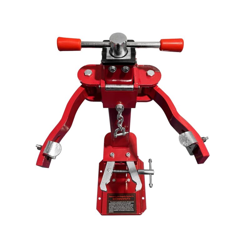 HTTMT- Red Heavy Duty Hydraulic Vehicle Auto Spring Compressor Hand Operate Spring Coil Compressor Jack Compression Strut Rising Handle (Maximum Height 16.92" (430 mm) [P/N: ET-CAR-FIX003B-Red] - Image 2
