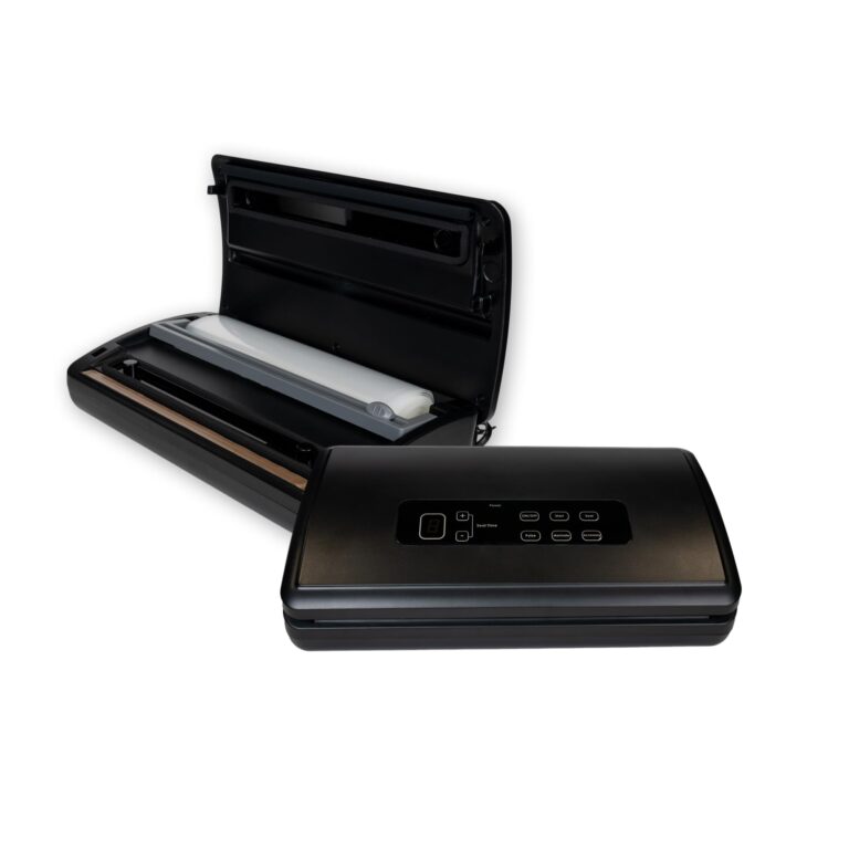 The Harvest Company Vacuum Food Sealer, Powerful 230 Watt Suction, Seals Up to 11" Wide Bags with a 5mm Heat Bar, Digital Display with Touchpad