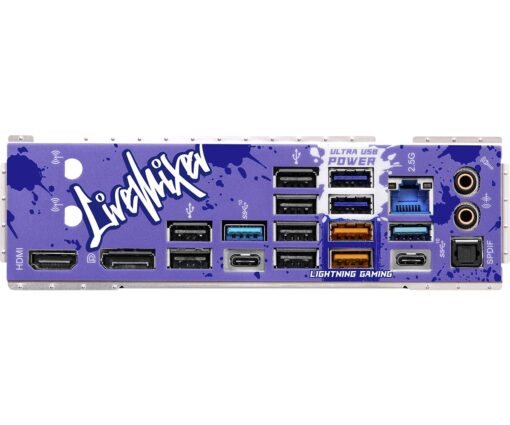 Asrock Z790 LIVEMIXER, Intel Z790, 1700, ATX, 4 DDR5, HDMI, DP, eDP, 2.5G LAN, PCIe5, RGB, 5X M.2 - Image 4