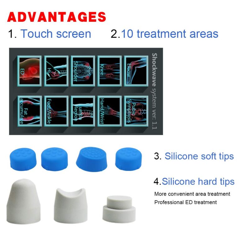 Nulatool Shockwave Therapy Machine Body Muscle Relaxation Massager Tool Shock Wave Pain Relief with 7 Heads-SW18A - Image 4