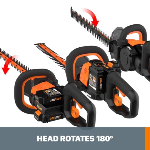 Worx WG284 40V Power Share 24" Cordless Hedge Trimmer - Image 7
