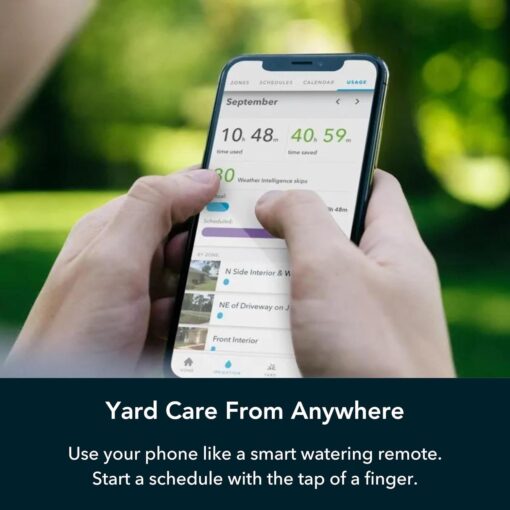 Rachio 3: 8 Zone Smart Sprinkler Controller (Simple Automated Scheduling + Local Weather Intelligence. Save Water w/ Rain, Freeze & Wind Skip), App Enabled, Works w/ Alexa, Fast & Easy Install - Image 4