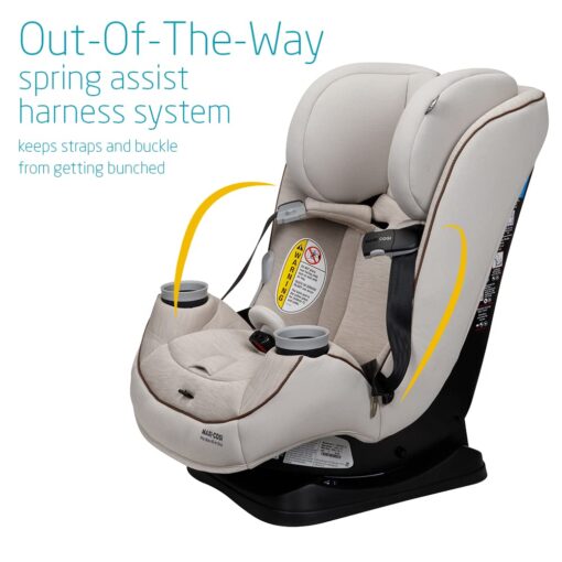 Maxi-Cosi Pria Max All-in-One Convertible Car Seat, Rear Facing Car Seat (4-40 lbs), Forward Facing Car Seat (22-65 lbs), High Back Booster Seat (40-100 lbs), Pure COSI, Desert Wonder - Image 7