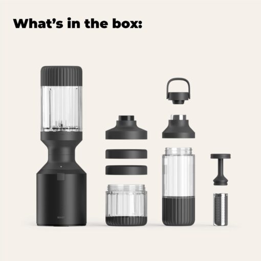 Beast Blender + Hydration System | Blend Smoothies and Shakes, Infuse Water, Premium Kitchen Countertop Design, 1000W (Pebble Grey) - Image 7