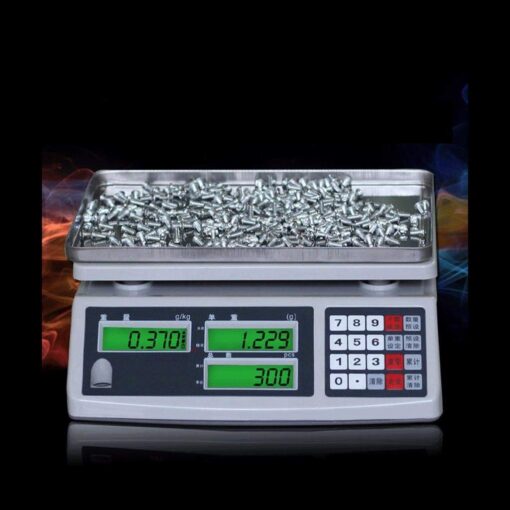Digital Electronic Scale 30kg/0.1g - High Precision Stainless Steel with LCD Display for Price Computing Weighing in Commercial Shops and Industries - Ideal for Fruits - Image 3