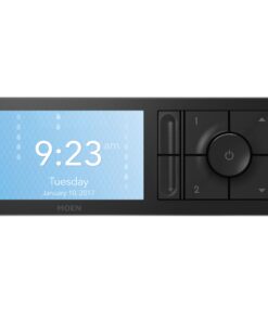 Moen Matte Black Smart Shower 2-Outlet Digital Shower Controller for Thermostatic Shower Valve, TS3302BL