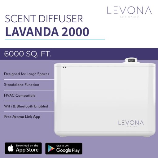 Levona Scent Lavanda: 6000 SQFT HVAC Diffuser - Whole House Air Freshener - Scent Air for Office, Hotel & Home Scent Diffuser - Fragrance HVAC Scent Diffuser + App Control (Scent Sold Separately) - Image 7