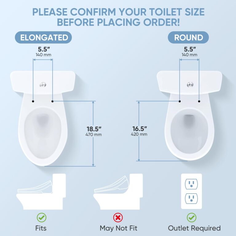 LEIVI Smart Bidet Toilet Seat with Wireless Remote and Side Panel, Multiple Spray Modes, Adjustable Heated Seat, Warm Water and Air Dryer, Auto LED Nightlight, Elongated - Image 5