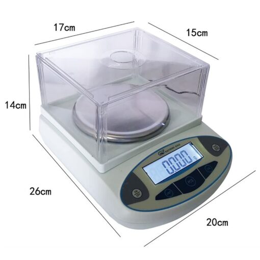 JAJKAFCL 500g/0.001g Accuracy High Precision Lab Scale Electronic Laboratory Analytical Balance Digital Kitchen Balance for Jewelry Balance(200g/0.001g) - Image 2