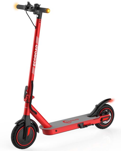 ECOROAD EC6 Electric Scooter for Adults, 15Miles Long Range,19Mph Top Speed, Commuting Electric Scooter with Cruise Control, Double Braking Systems E Scooter for Adults and Teens