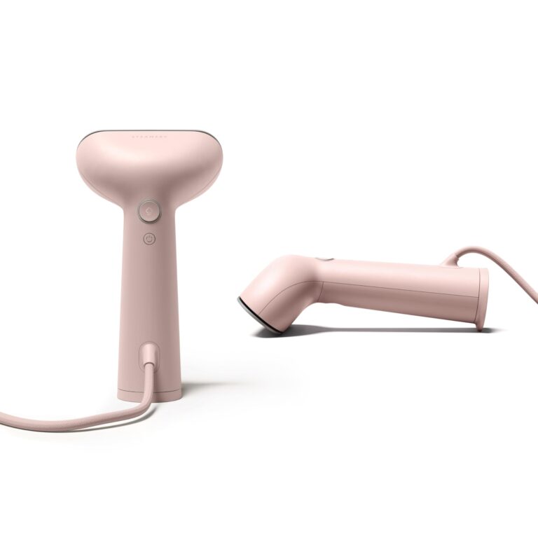 Steamery Handheld Clothes Steamer Cirrus 3, 1200W, US Plug, Heated Ironing Plate, Fast Heat Up, Garment Wrinkle Remover, Pink - Image 6