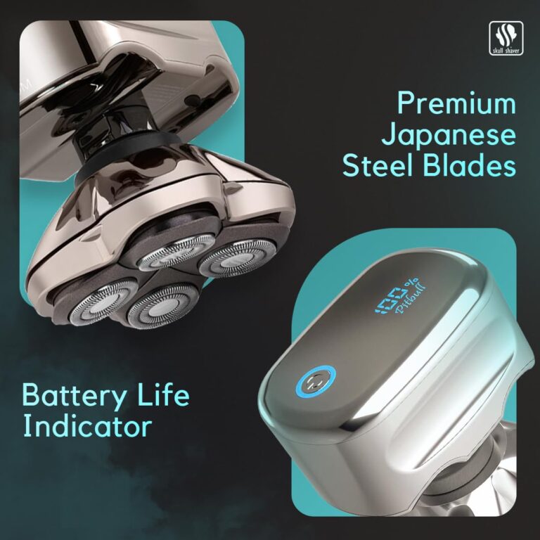 Skull Shaver Pitbull Platinum Pro:Head Shaver for Men - Bald Head Shavers with Wet/Dry Technology, Ergonomic Design, Travel Lock, and Accessories. Perfect Grooming Kit and Prime Gift for Men - Image 2