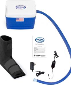 Polar Active Ice 3.0 Cold Therapy Ice Machine System with Programmable Timer, Foot and Ankle Therapy Pad, Lightweight 9 Quart Cooler, Quiet Pump, Strong Cryotherapy Pain Relief Treatment