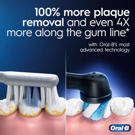 Oral-B iO Series 9 Electric Toothbrush with 3 Replacement Brush Heads, Rose Quartz - Image 9