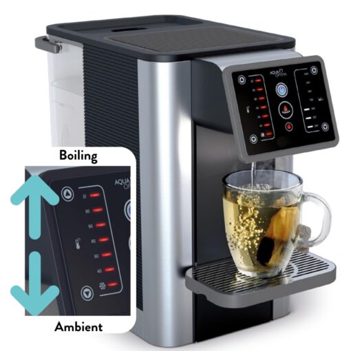 Aqua Optima AUH012 Countertop Water Filtration System, Hot Water Dispenser, Countertop Water Filter, hot Water Kettle Electric, Water Boiler, 7 Temperatures, Zero Installation, Includes 1 Filter - Image 8