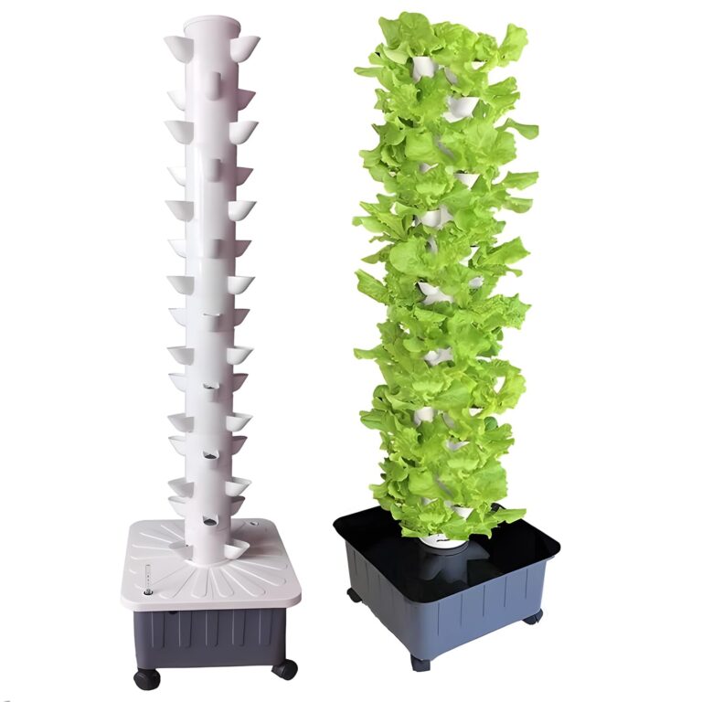 vhdurike 45 Pots Vertical Hydroponic Tower, Soilless Cultivation Hydroponic Garden Tower, Hydroponic Growing System Kit, Vertical Garden Planter for Gardening Lovers - Image 3