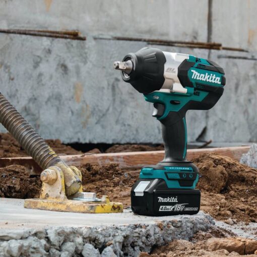 Makita XWT08Z 18V LXT® Lithium-Ion Brushless Cordless High-Torque 1/2" Sq. Drive Impact Wrench, Tool Only - Image 3