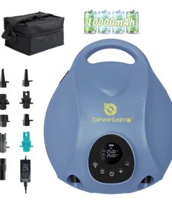 Paddle Board Pump Rechargeable Sup Air Pump Electric Portable with 10000mAh Battery, 25PSI High Pressure Inflator & Deflator for Inflatable Stand Up Paddleboards Kayak Boats Tents