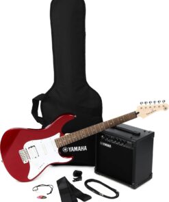 Yamaha GigMaker EG Electric Guitar Pack with Amplifier, Gig Bag, Tuner, Cable, Strap and Picks - Metallic Red