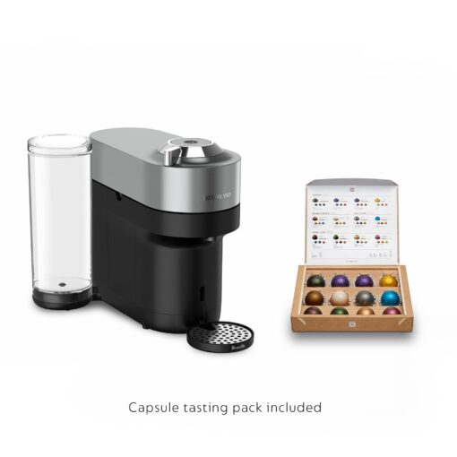Nespresso Vertuo Pop+ Deluxe Coffee and Espresso Maker by Breville with Milk Frother, Titan - Image 5