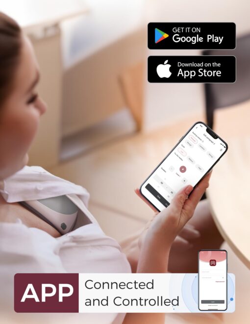 Momcozy Breast Pump Hands Free Upgraded Mobile Flow | M9, App Discreet Control with Personalized Multi-Modes & 15 Levels, Wearable Breast Pump 24mm - Image 3