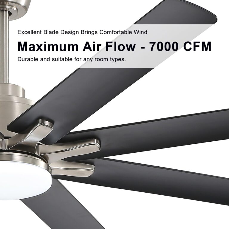 Sofucor 66 Inch Smart Ceiling Fan with Lights and Remote, APP Control, Compatible with Alexa/Google, Indoor Outdoor Low Profile Black Ceiling Fan with 3 Downrod for Living Room Farmhouse Patio - Image 3