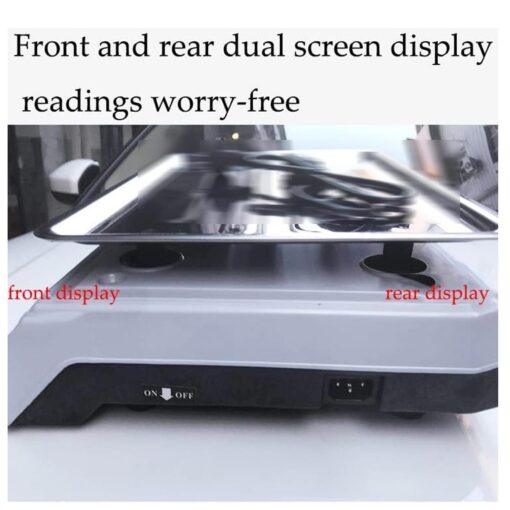 ZOCWJK Electronic Scales Digital Kitchen Scales,Commercial Price Scales Shop Weighing Scales Vegetable Scales with LCD Display for Retail Outlet Store,Kitchen,Food,Meat and(White - Image 5
