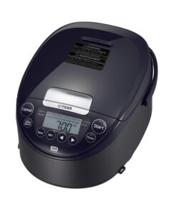 TIGER JPW-H10U 5.5-Cup (Uncooked) Induction Heating Rice Cooker and Warmer with 14-Preset Menu Settings, Mauve Black