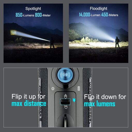OLIGHT Marauder 2 Rechargeable Handheld Flashlight 14,000 Lumens Ultra Bright Light with 3X Build-in Battery Pack for Home, Outdoors, Emergency Use - Image 8