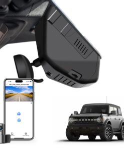 Mangoal Front 4K & Rear 1080 Dash Cam Fit for Ford Bronco 2021 2022 2023 2024, Does Not Fit 2025 Bronco, Does Not Fit Ford Bronco Sport, WiFi & App, 128GB Card