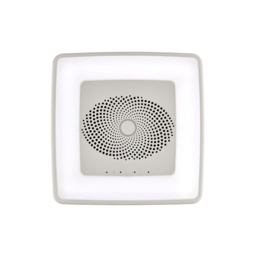 Broan-NuTone VC110CCT Sensonic Alexa Voice Controlled Smart Exhaust Fan with Dimmable LED Light and Bluetooth Speakers, 110 CFM,White, 13.25"x13.25"x5.75" - Image 4