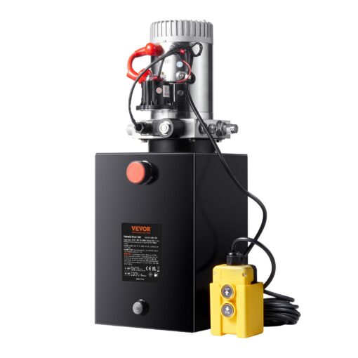 VEVOR DC 12 V Hydraulic Pump, Capacity Approx. 19 L Hydraulic Control Unit with Single Action, Oil Flow Approx. 3.44 L/min Maximum Pressure of 22 MPa, Pump for Hoist Car Truck Garage Trailer - Image 2