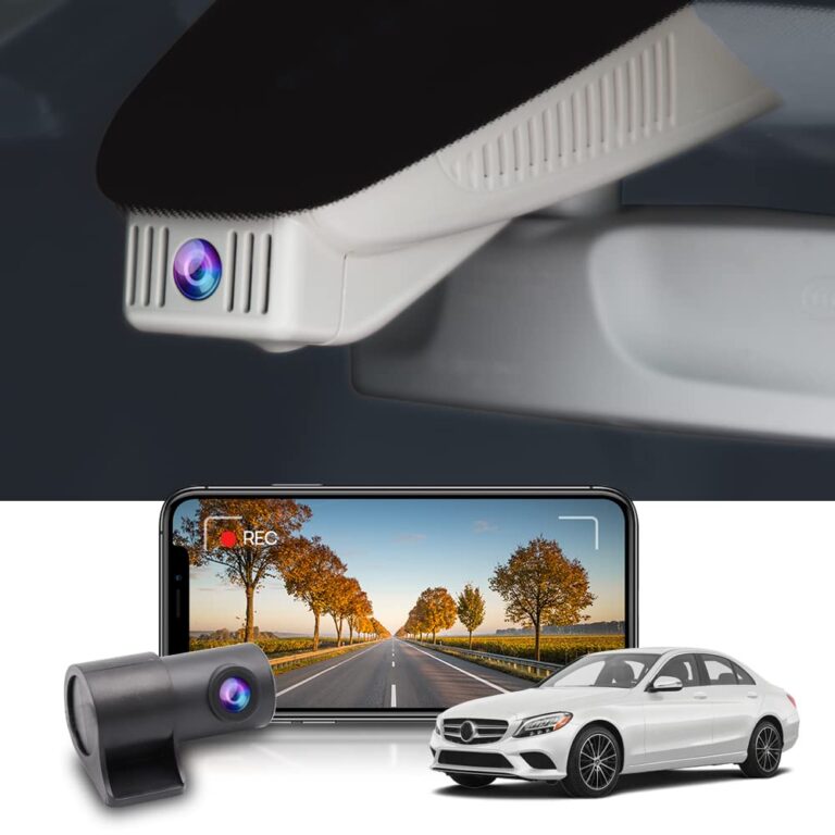 Fitcamx 4K Dual Dash Cam Compatible with Mercedes-Benz GLC 300& C Class (Model 6133), OEM Factory Look, Front 2160P+Rear 1080P HD Video, Loop Recording, WiFi & APP, G-Sensor, Easy to Use, 128GB Card