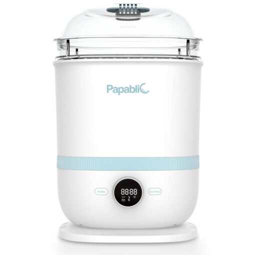 Papablic Bottle Sterilizer and Dryer Pro, 13 Bottles Extra-Large Capacity for Big Family, Electric Steam Bottle Sanitizer for Baby Bottles, Parts & Other Newborn Essentials