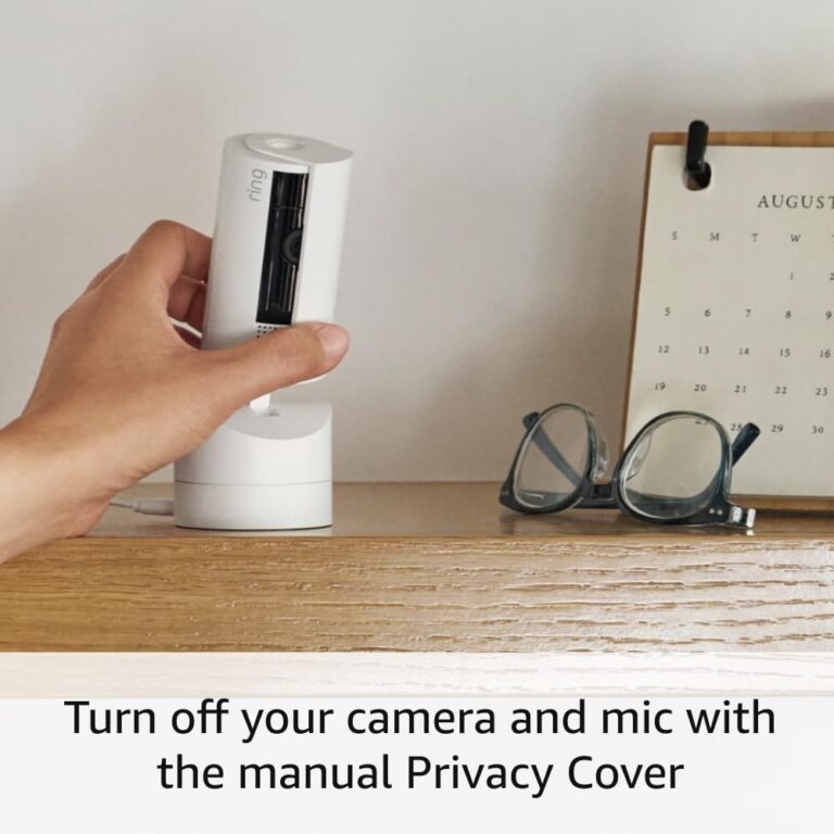 Ring Pan-Tilt Indoor Cam, White with Ring Stick Up Cam Battery, White - Image 4