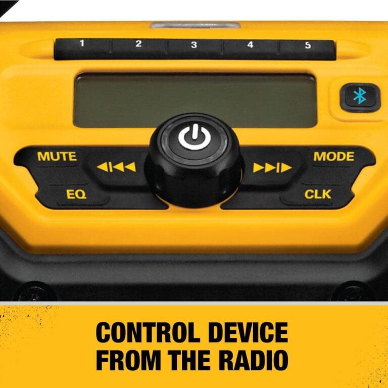 DEWALT 20V MAX Bluetooth Radio, 100 ft Range, Portable for Jobsites (DCR025) - Image 5