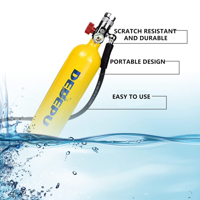 DEDEPU 1000ML Mini Diving Tank Equipment,Sustainable Diving for 15-25 Minutes, Used for Underwater Diving Breathing Training (Yellow) - Image 6